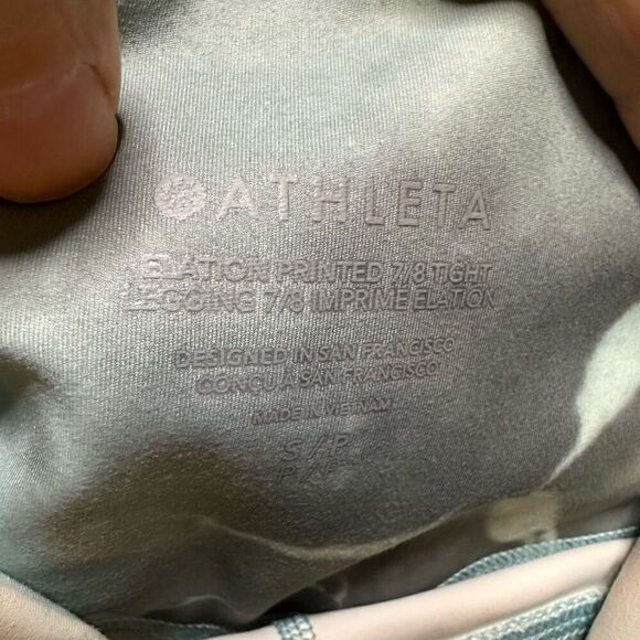 Athleta elation printed 7/8 small tight legging - Picture 3 of 8